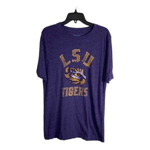 Champion Womens Shirt Adult Size Large Purple LSU Tigers Short Sleeve Tee